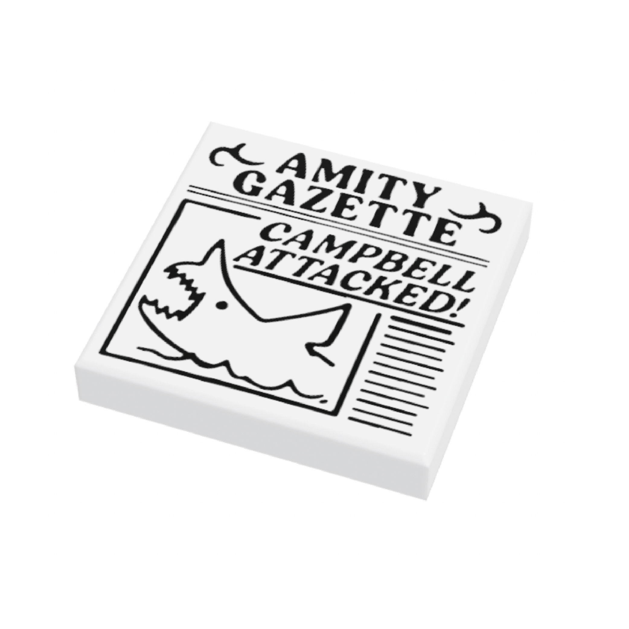 LEGO® 2x2 Tile Amity Gazette