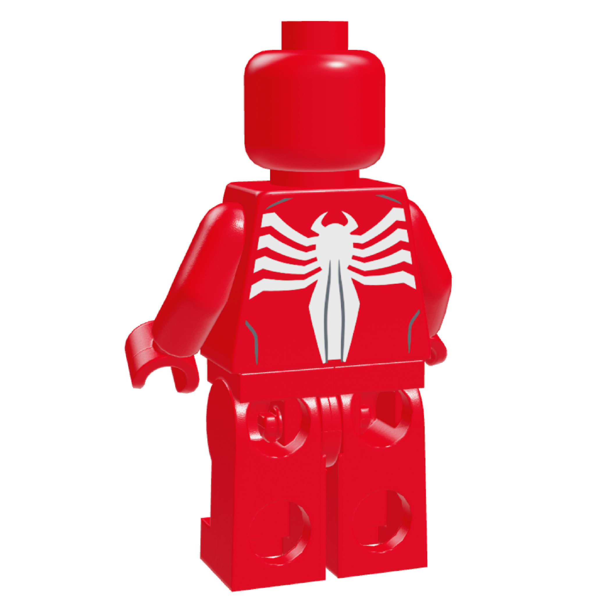 Symbiote Wall Crawler Minifigure Red Crew Memeber Exclusive