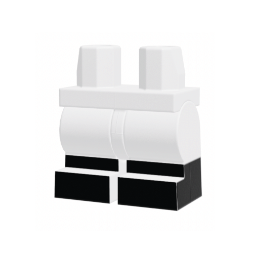 Piernas medianas LEGO® con botas negras estampadas