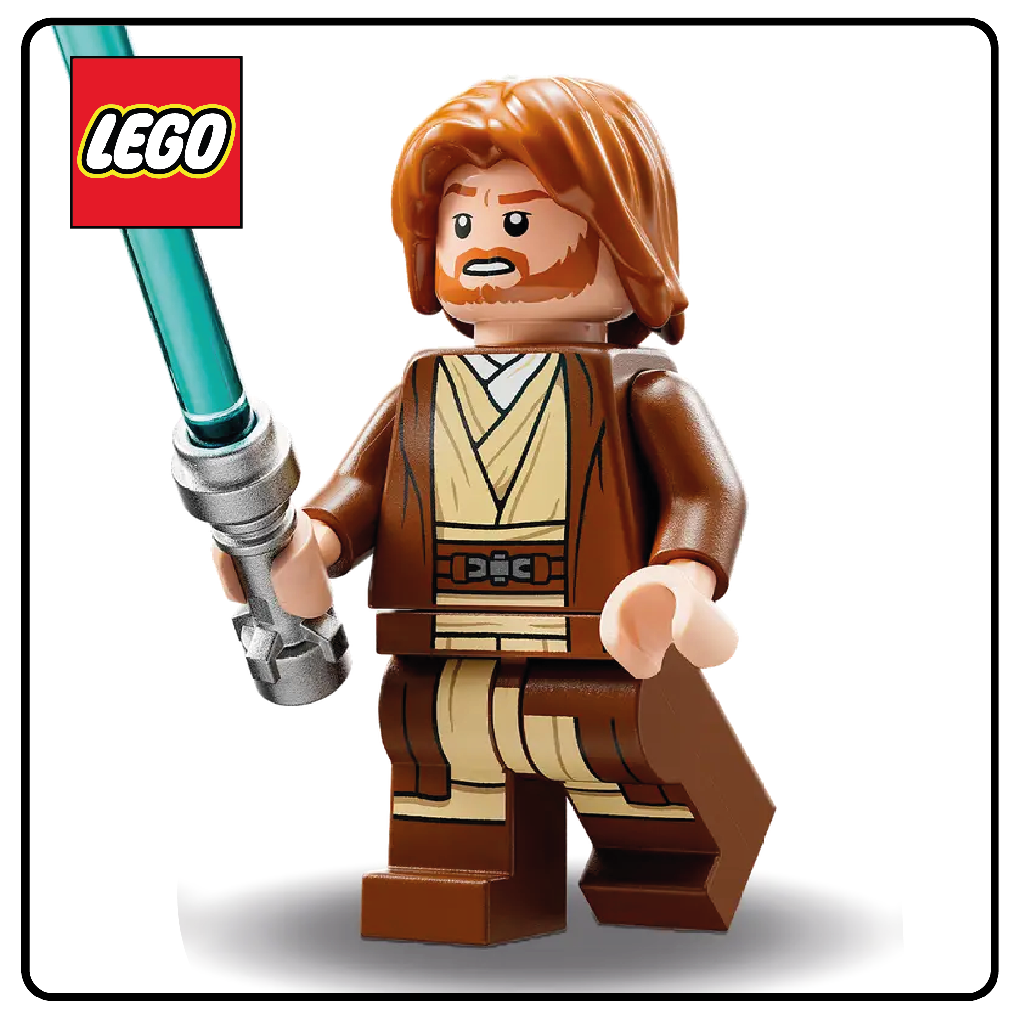 Minifigura LEGO® Star Wars: Túnica marrón rojiza de Obi-Wan Kenobi 2022