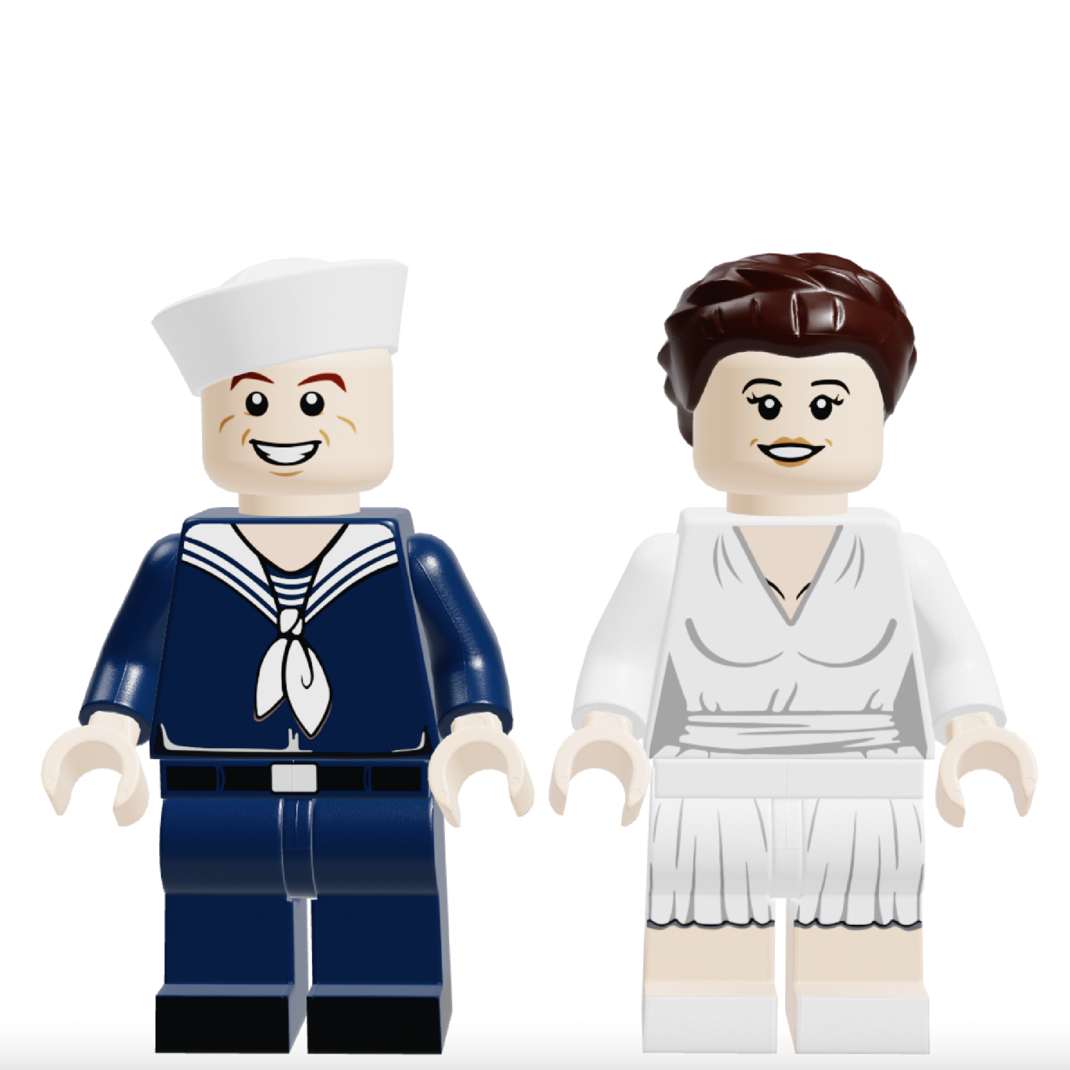 VE-Day Couple Minifigure Set