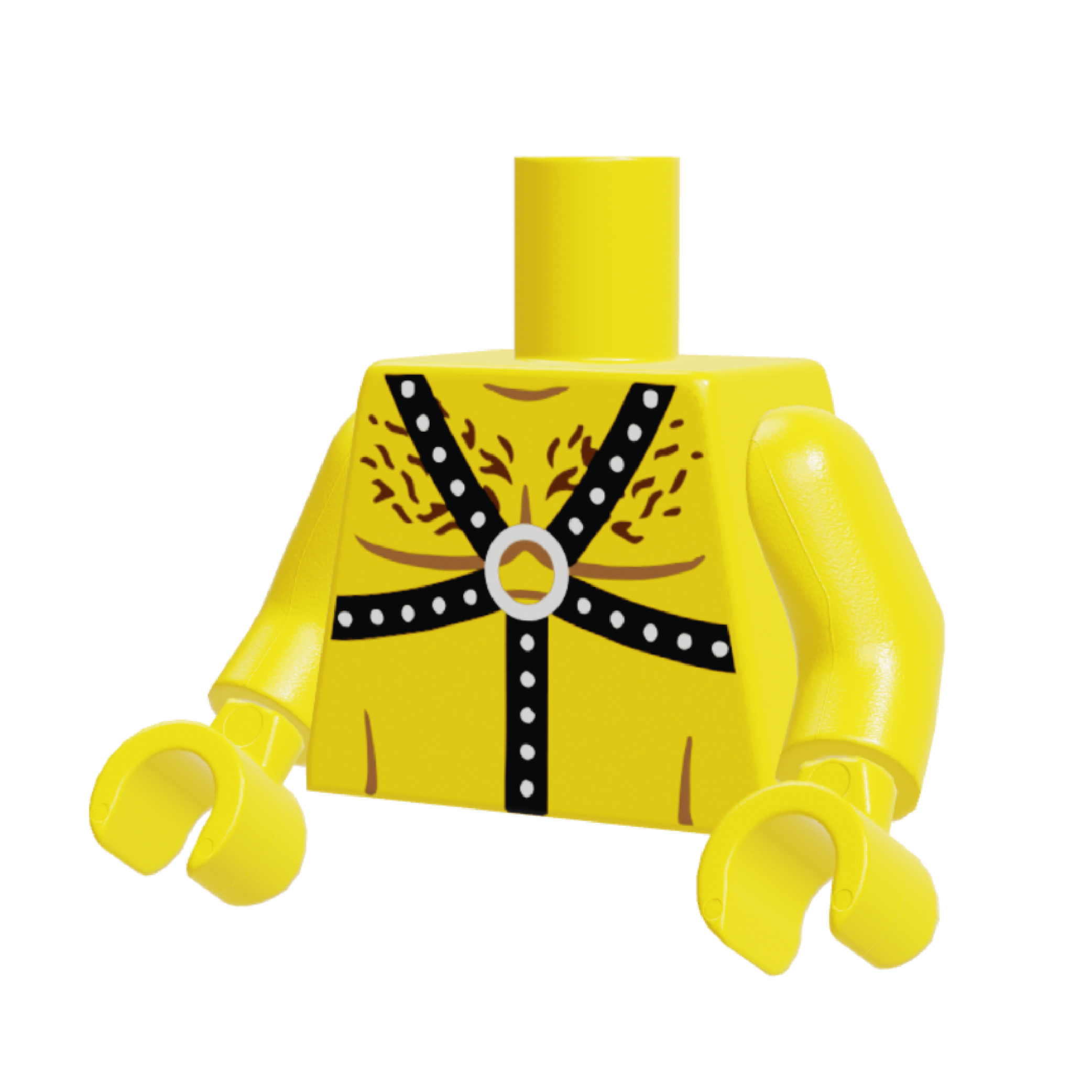 Leather Bear Torso Yellow