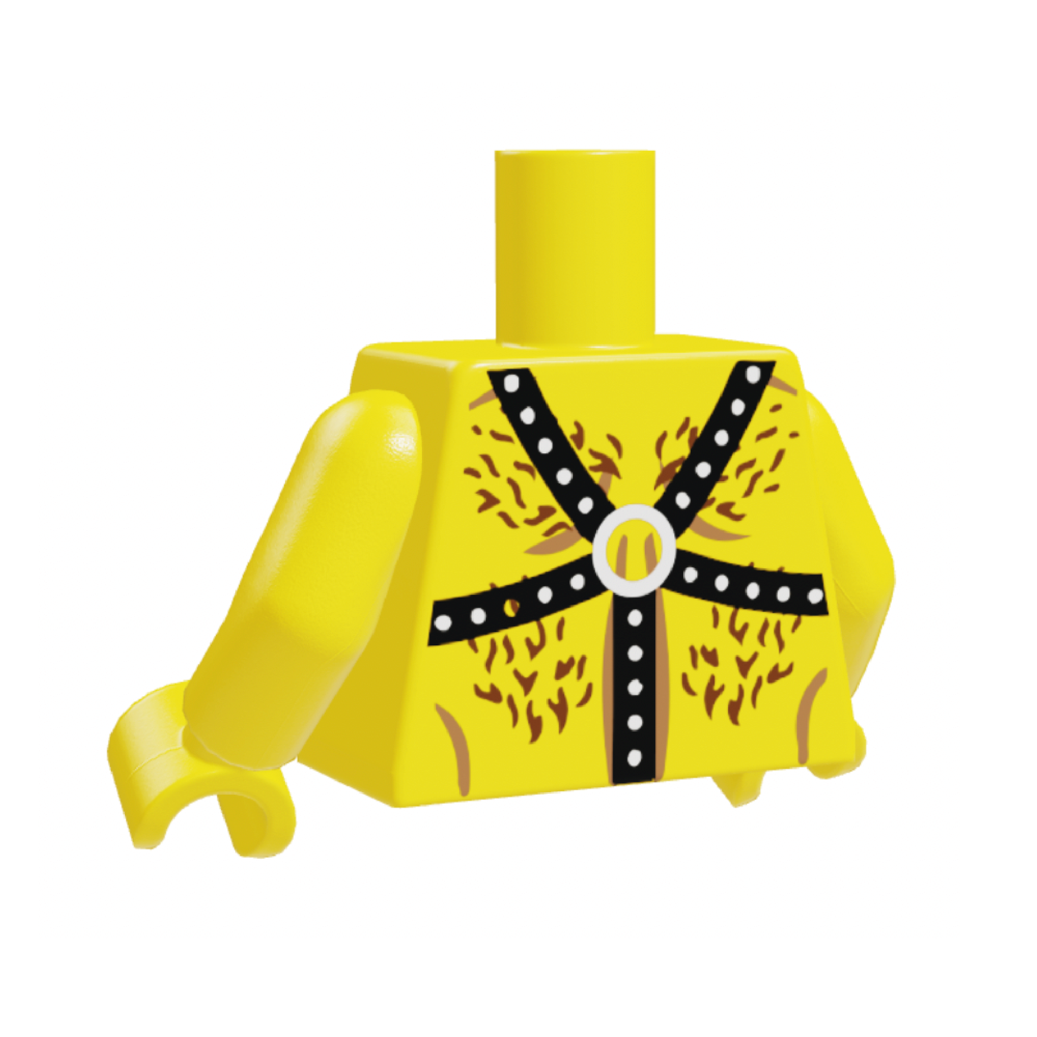 Leather Bear Torso Yellow