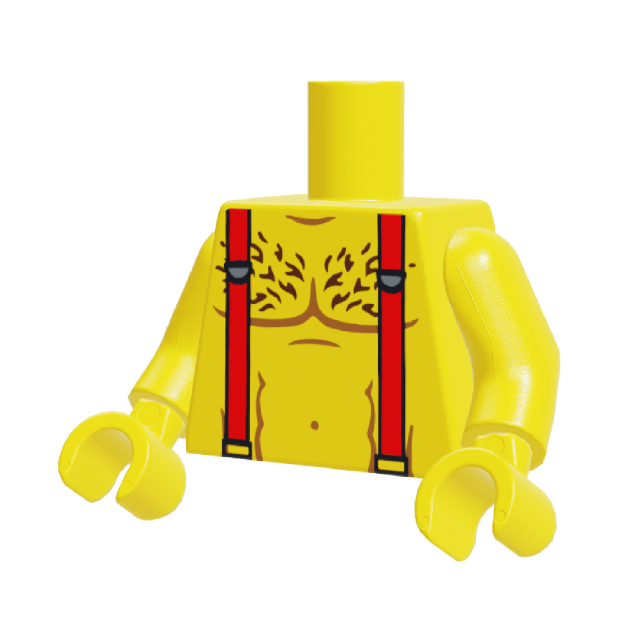 Torso con tirantes color carne amarillo