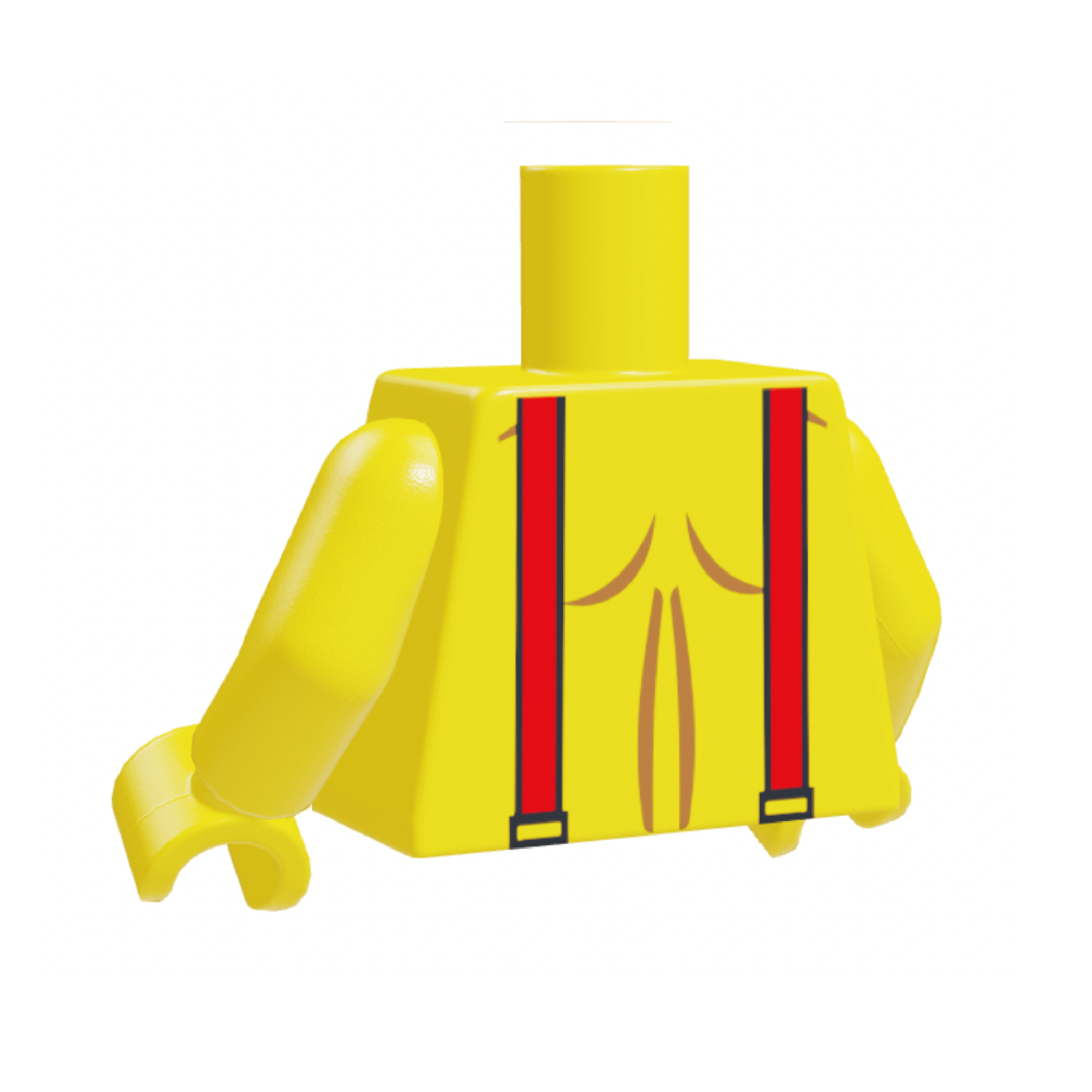 Torso con tirantes color carne amarillo