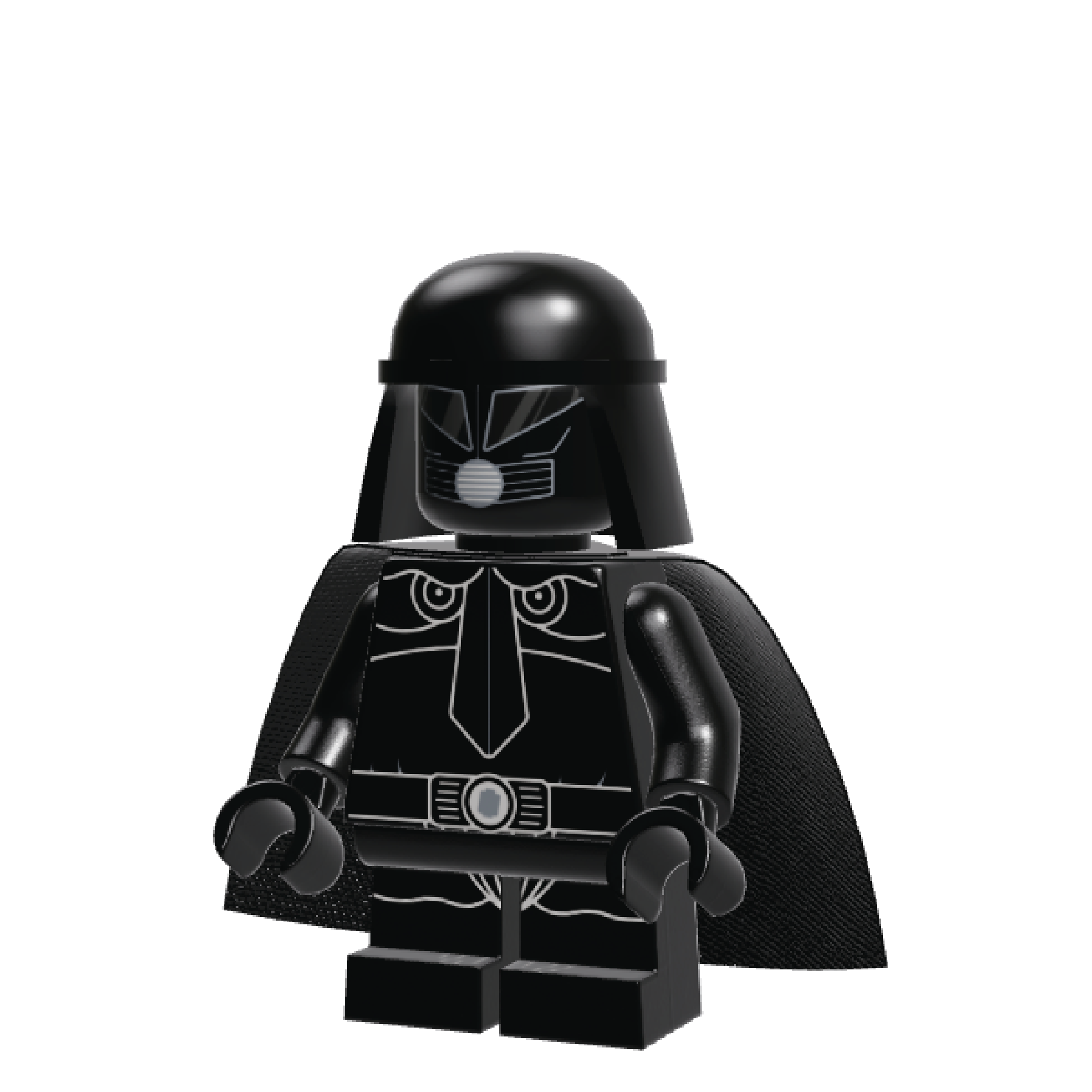 Brickballs Minifigure Dark Helmet