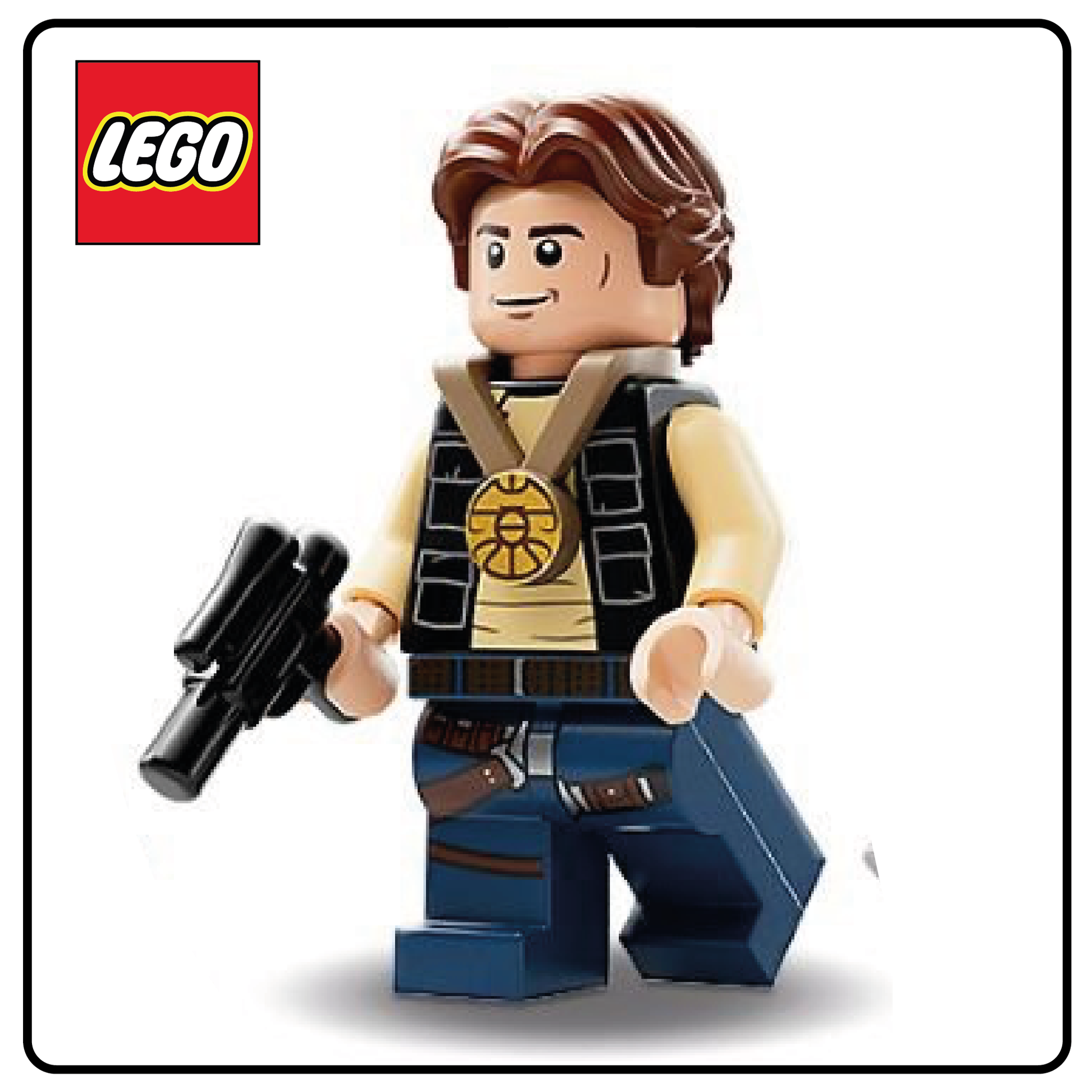 LEGO Star Wars Minifigure Han Solo Celebration Hall of Bricks
