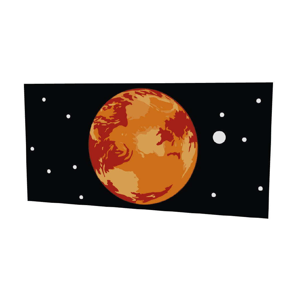 SW Customs 8x16 Panorama Tile - Dusty Planet