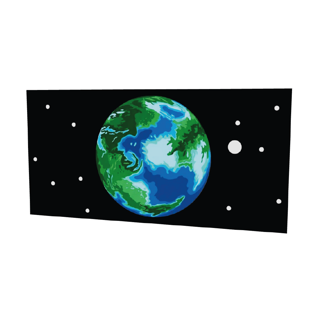 SW Customs 8x16 Panorama Tile - Green Planet