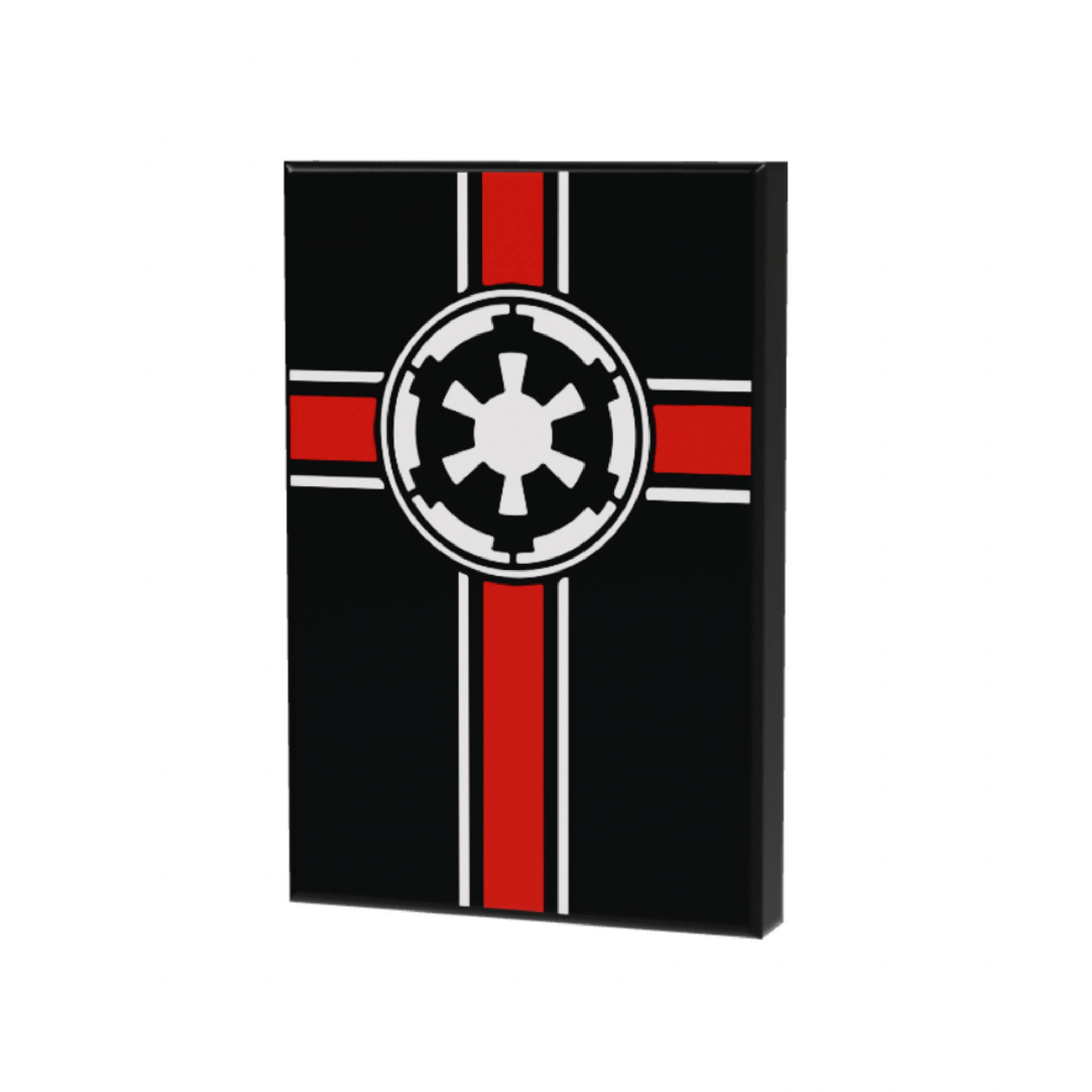 Bandera imperial de 2x3 azulejos negros