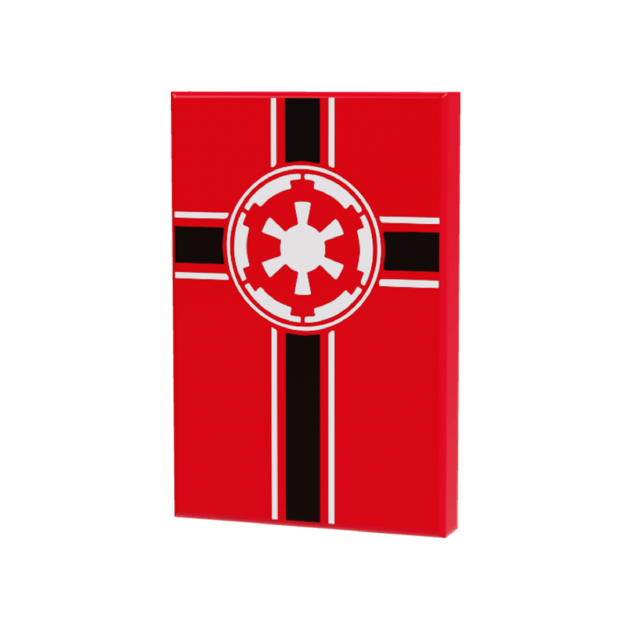 Bandera imperial roja de 2x3 mosaicos