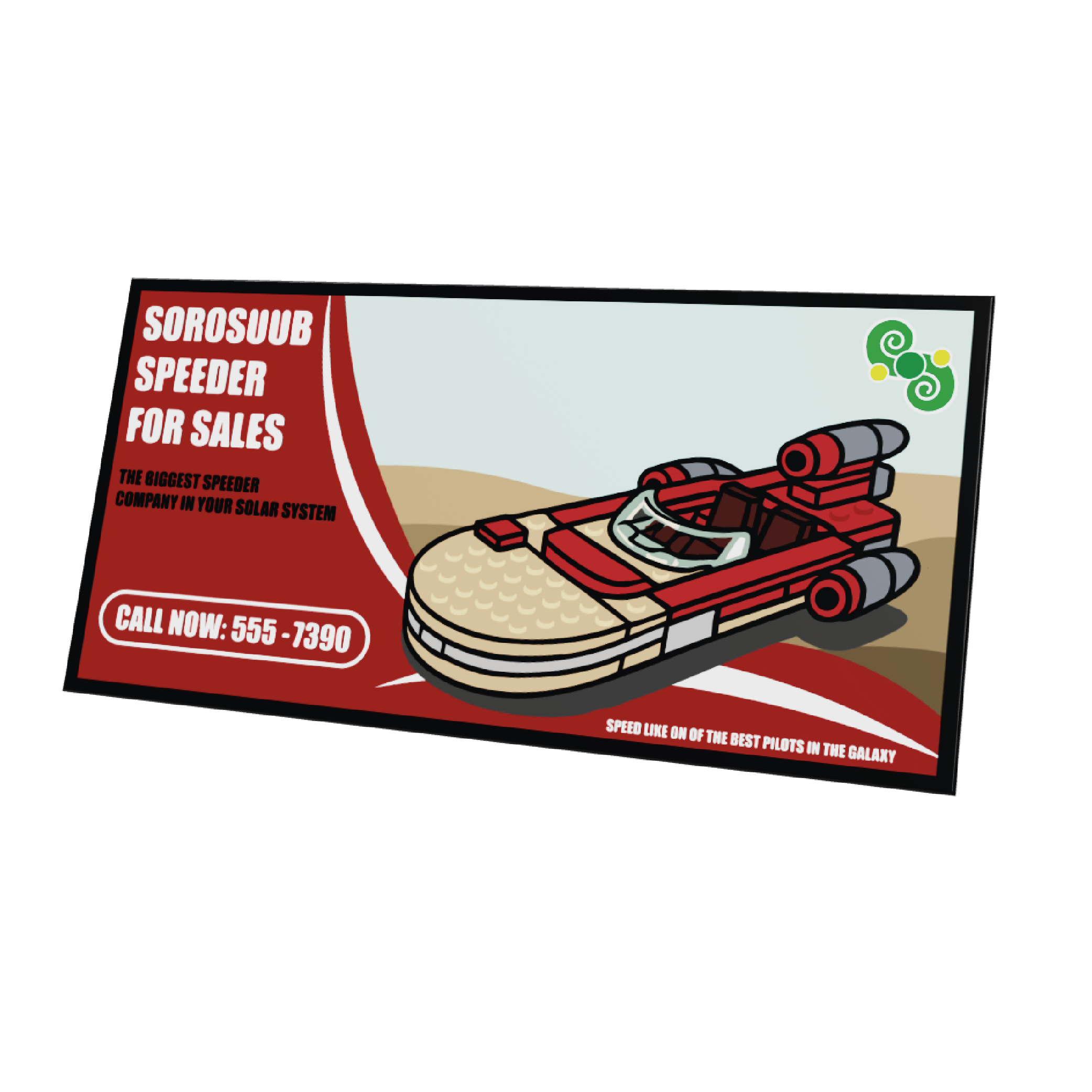 Cartelera Landspeeder de 8x16 de SW Customs