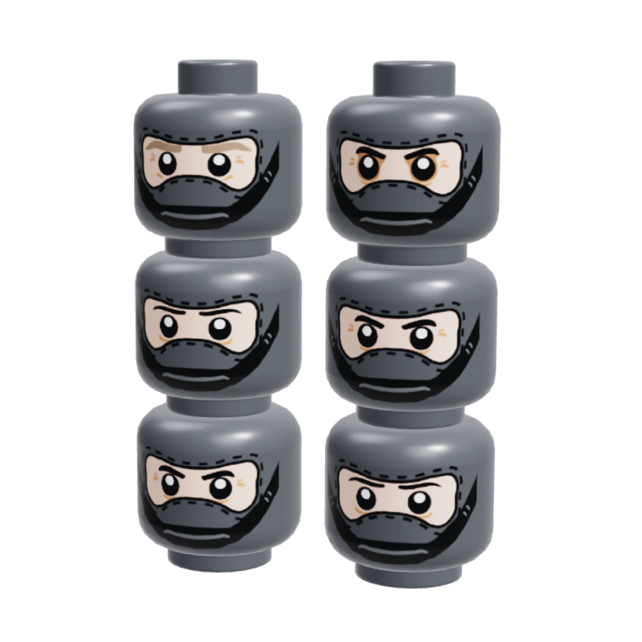 Chinstrap Balaclava Heads 6-pack
