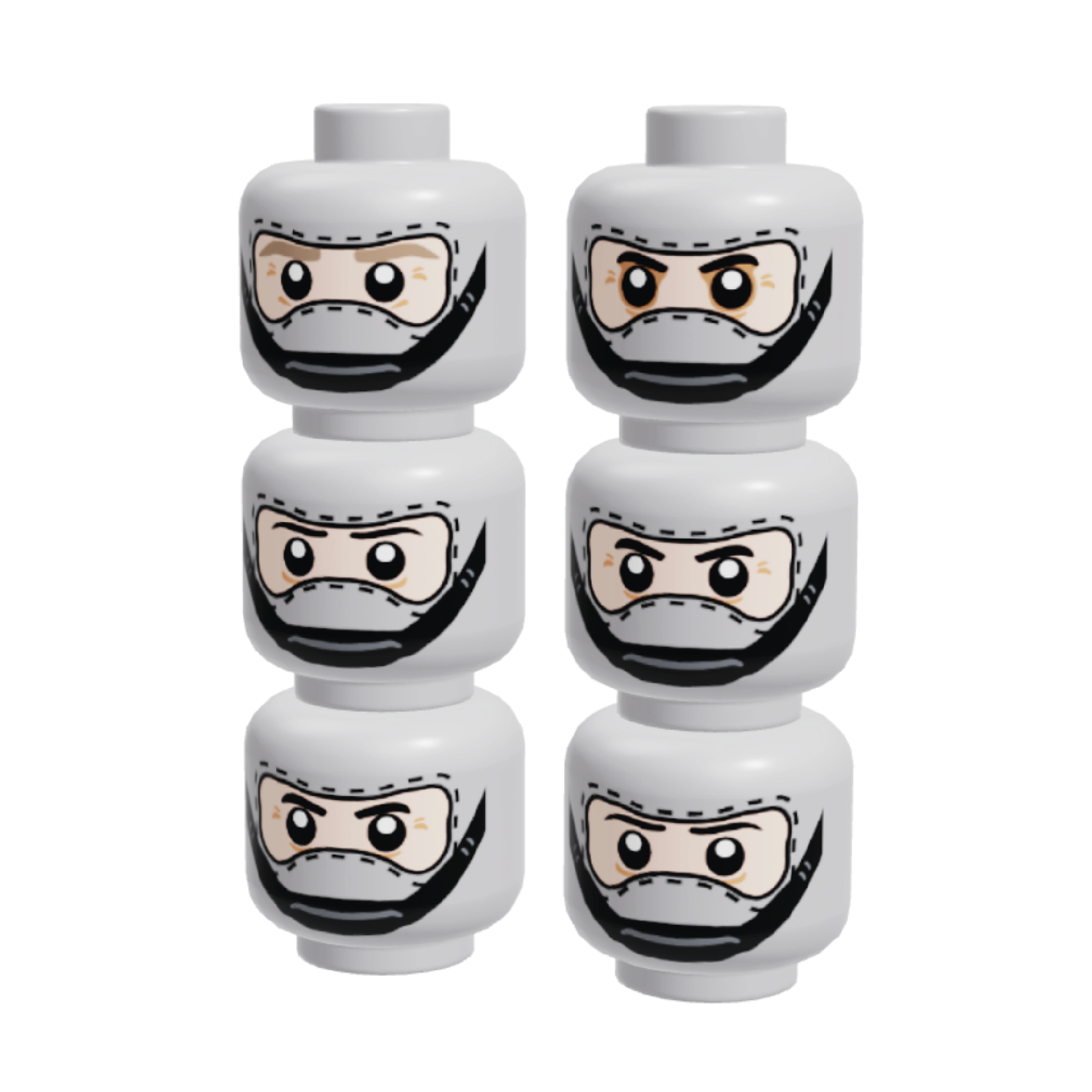 Chinstrap Balaclava Heads 6-pack