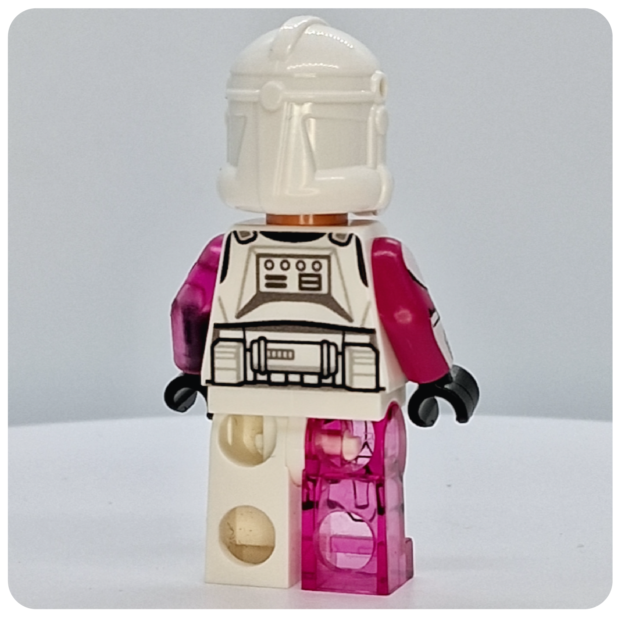 SW Customs Trans Pink Clone Trooper Minifigure