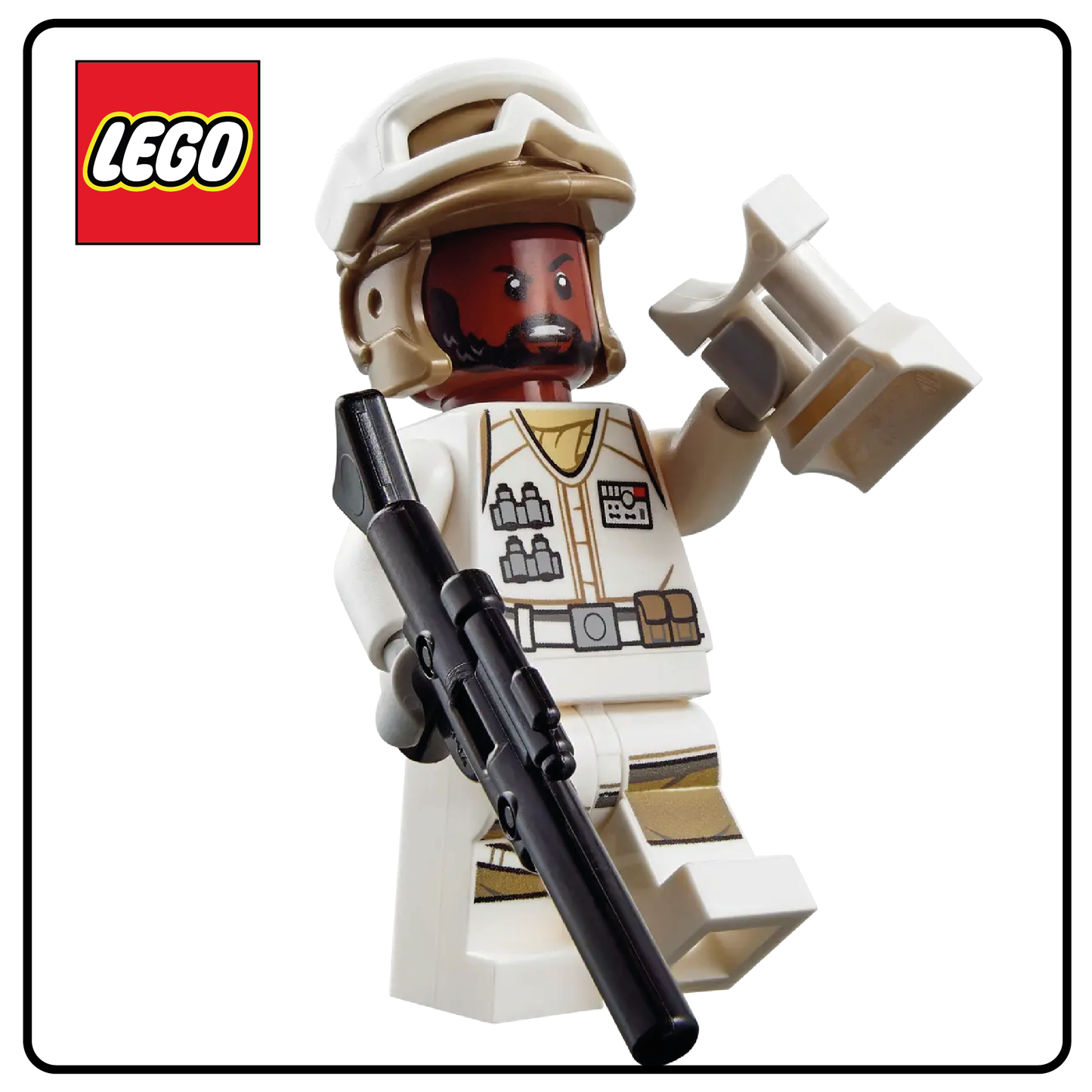 LEGO Star Wars Minifigure Hoth Rebel Male White Uniform Male