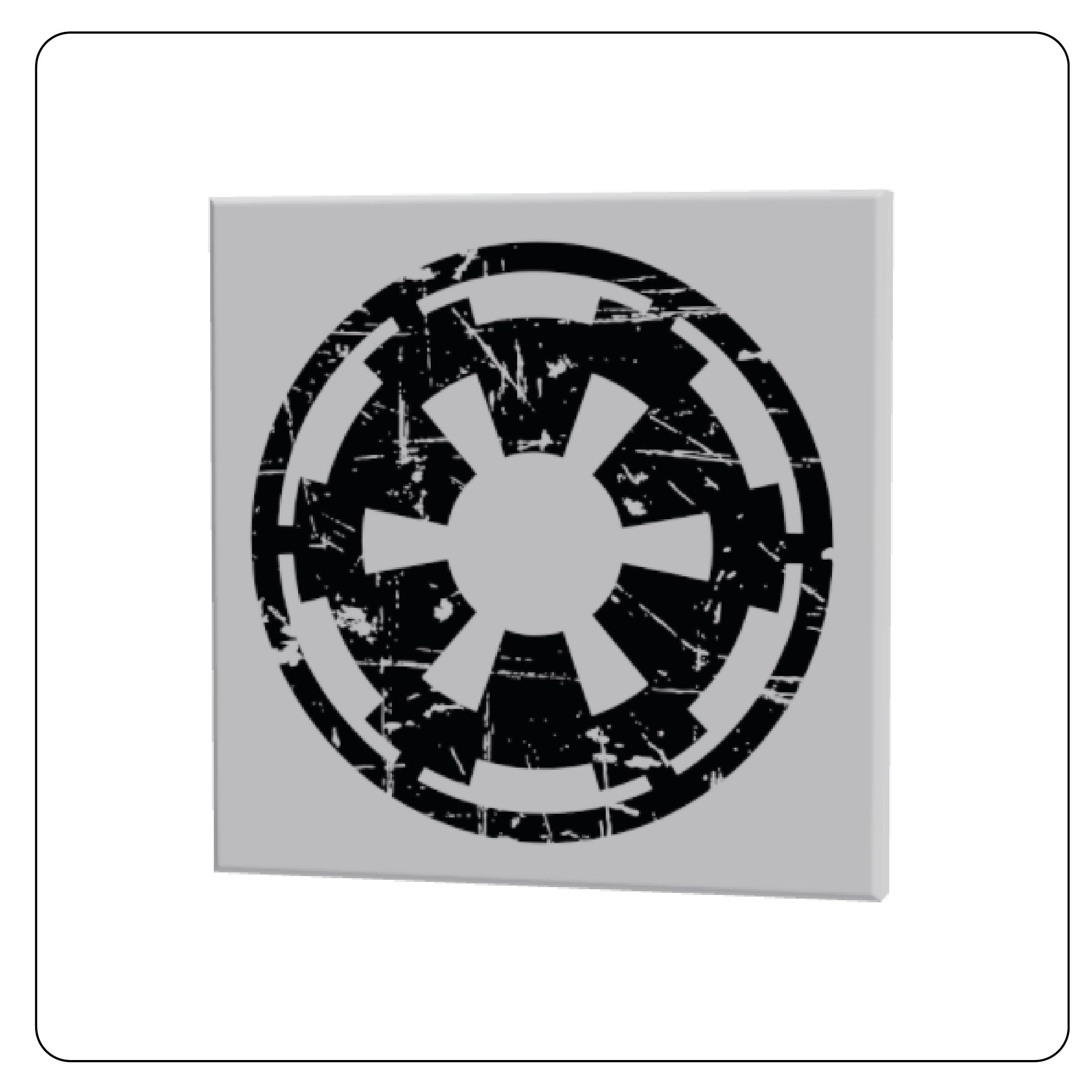 SW Customs - 4x4 Tile Imperial Logo Weathered