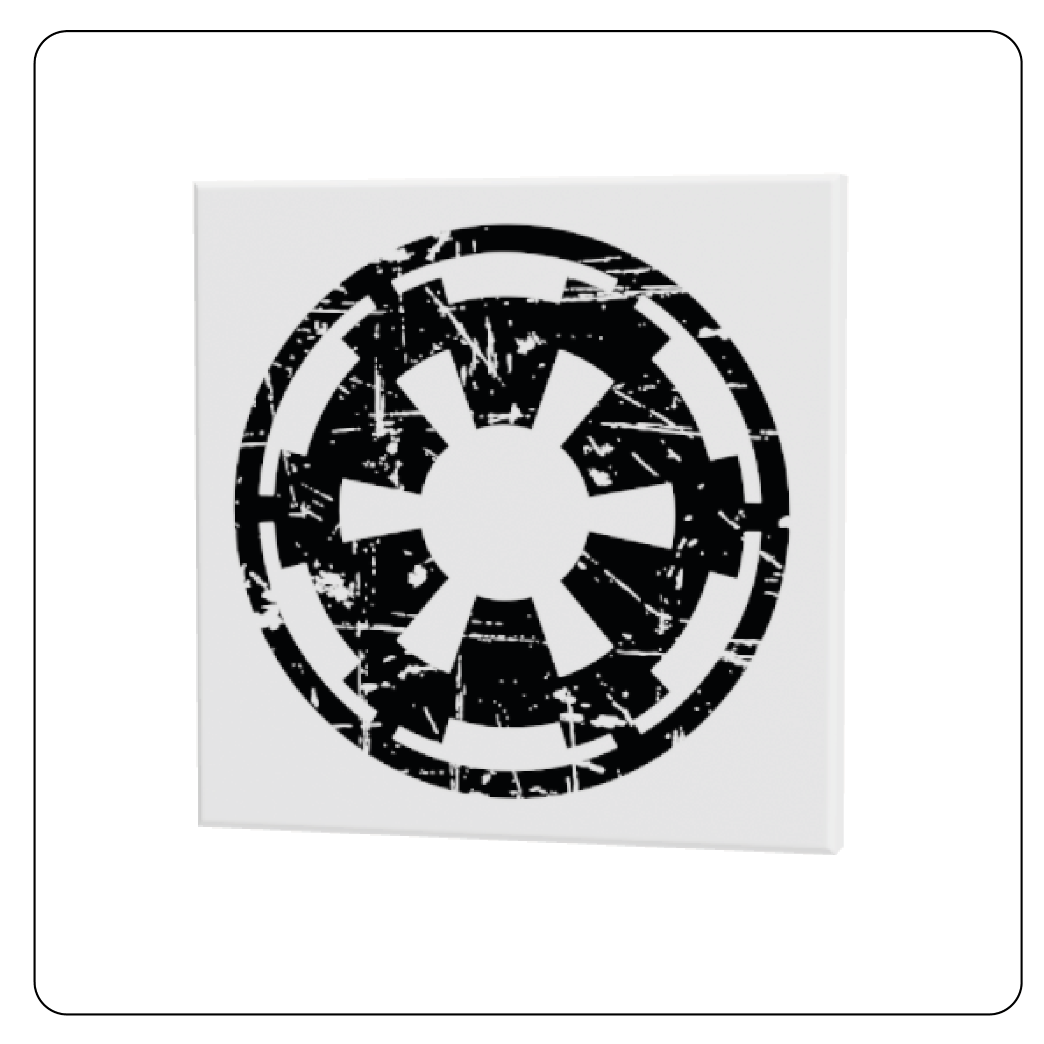 SW Customs - 4x4 Tile Imperial Logo Weathered