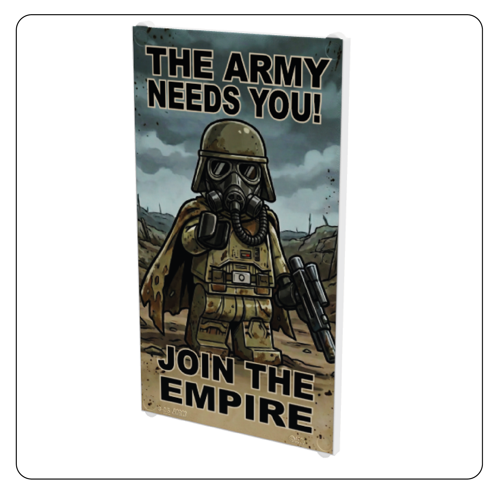 SW Customs - 4x6 Propaganda Poster Mudtrooper