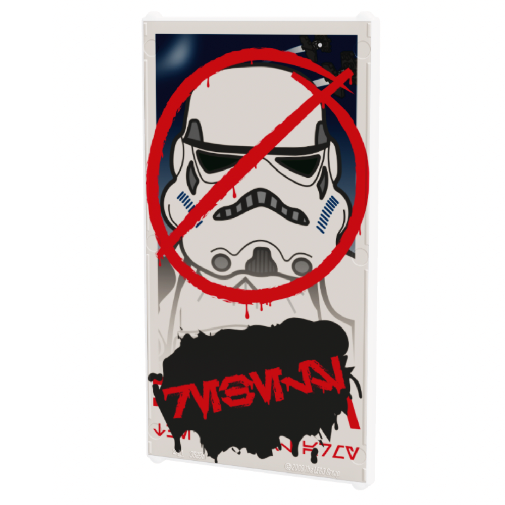 4x6 Poster Propaganda Old Style Damaged designed by Brickotar