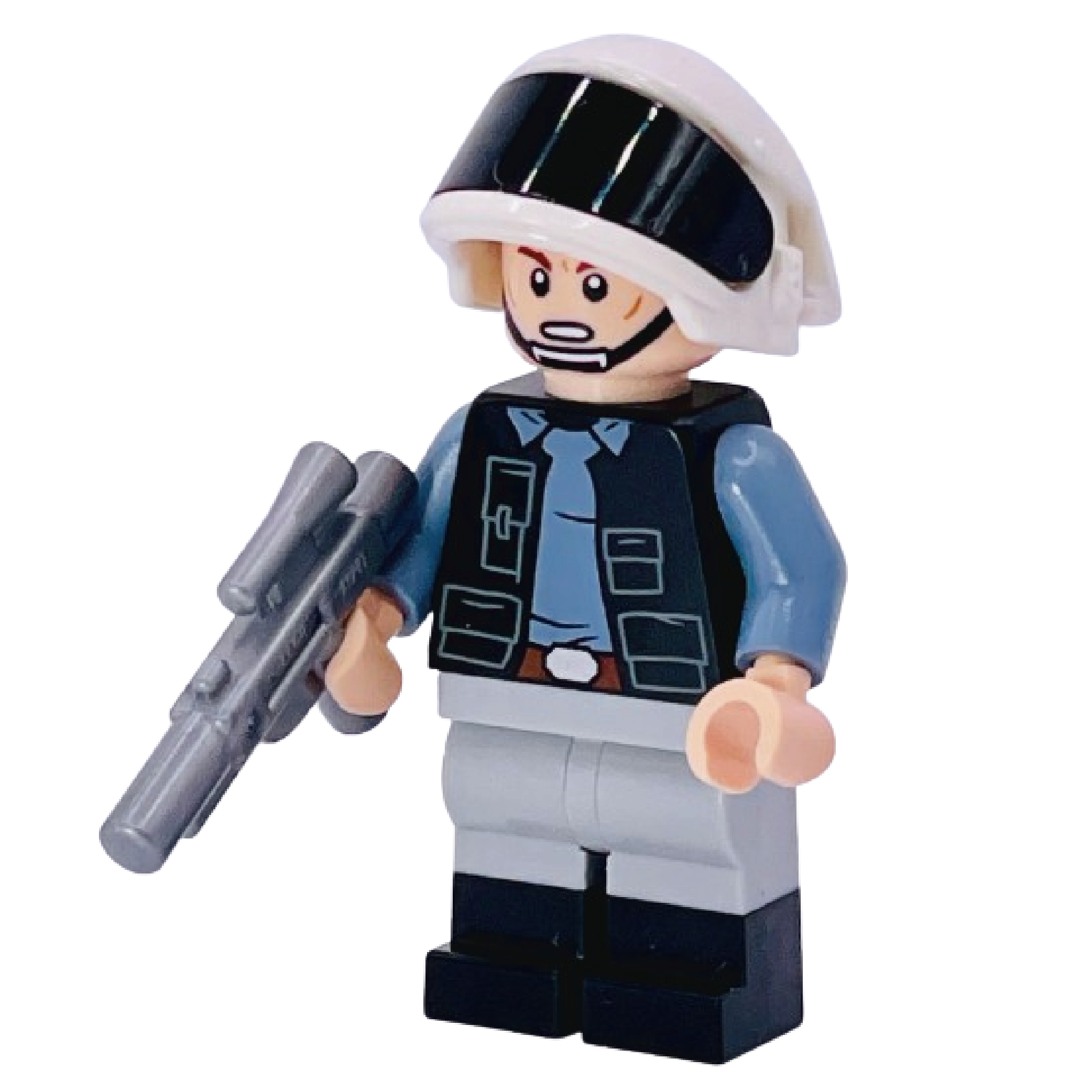 SW Customs Rebel Minifigure Blue Shirt