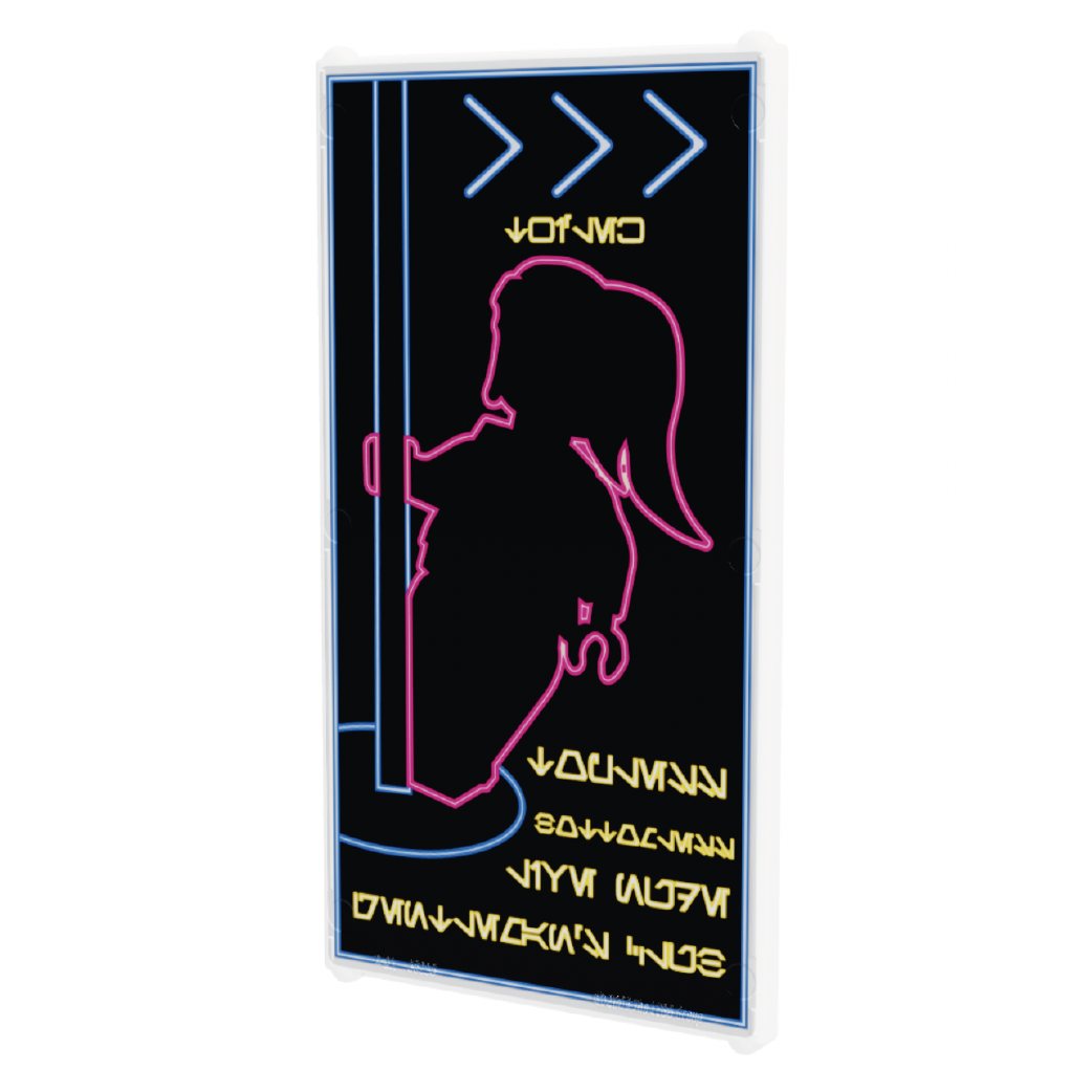 4x6 Glass Panel Twi`lek Striptease Bar Sign