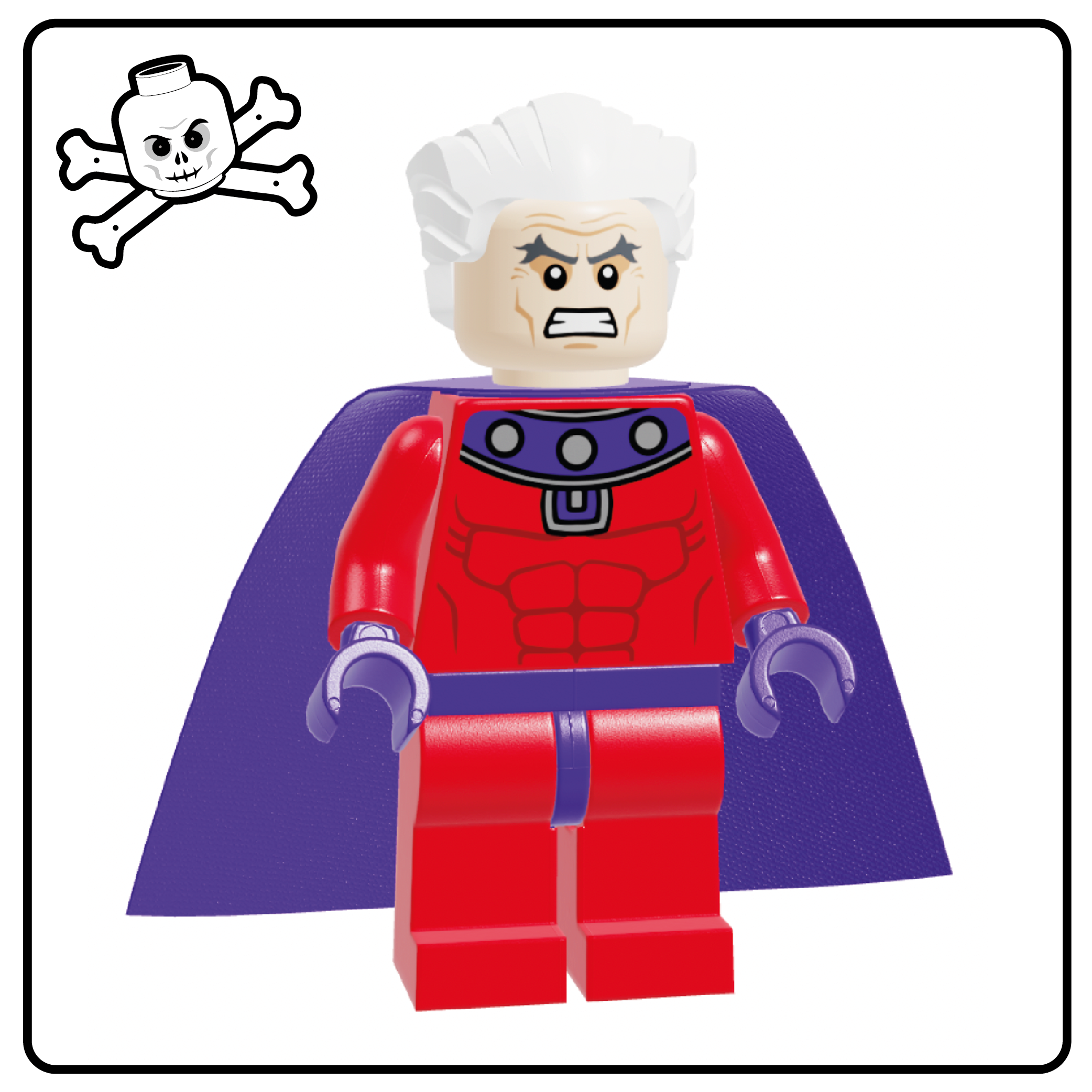 Minifigura del traje rojo de Magneto