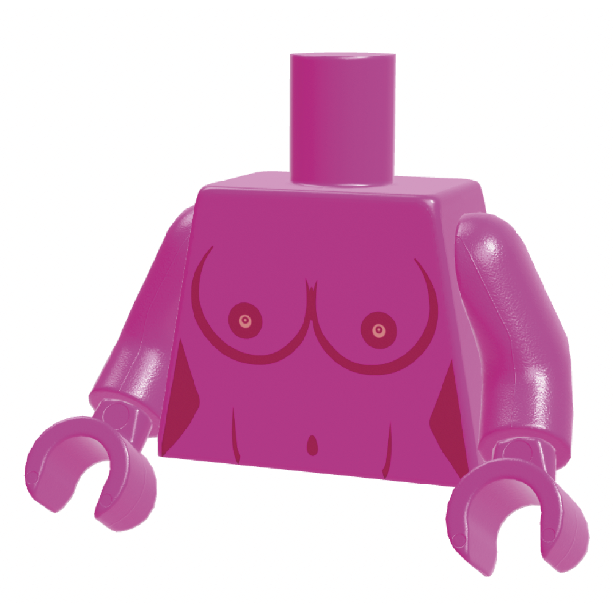 Boobies Torso Dark Pink