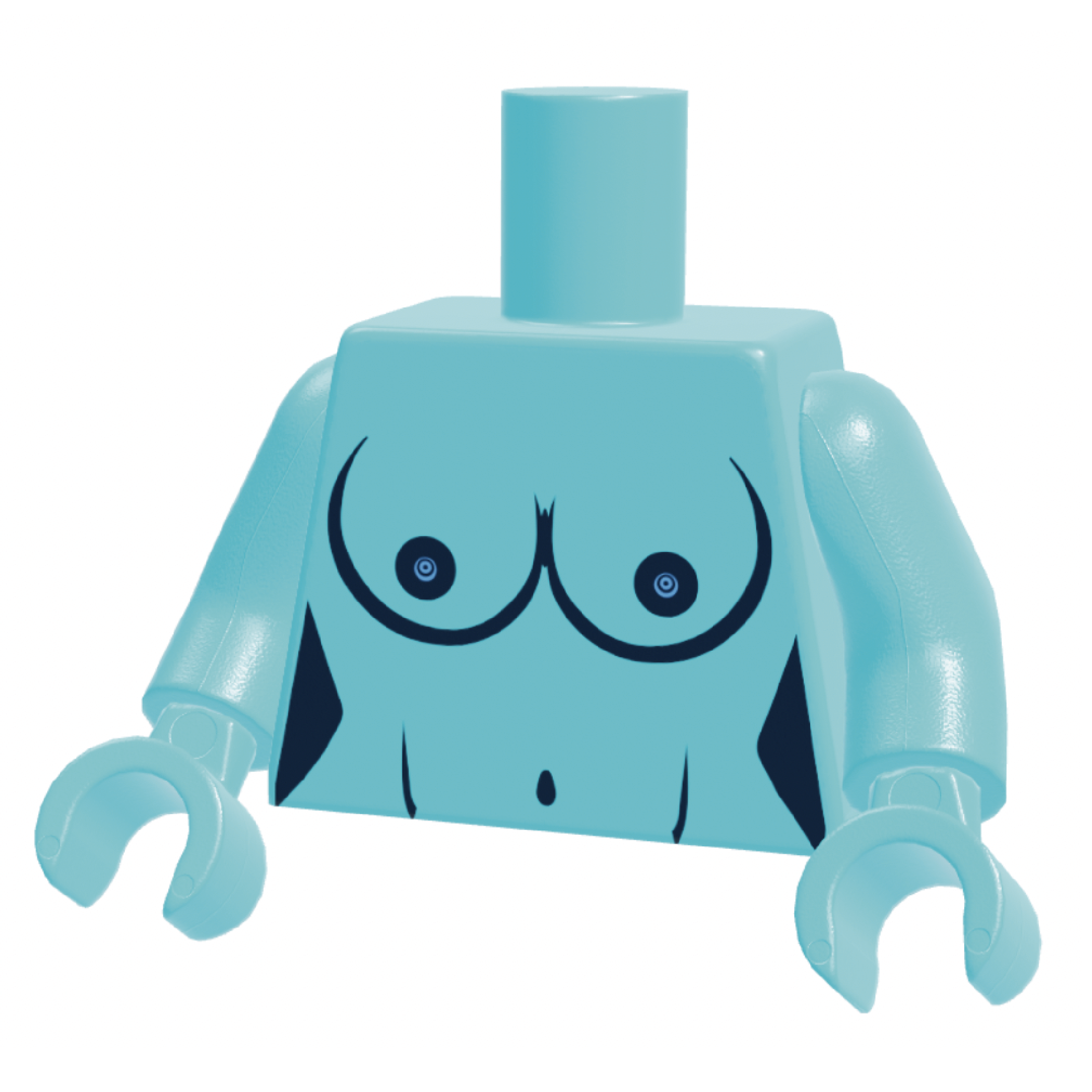 Twi'lek Boobies Torso Medium Azure