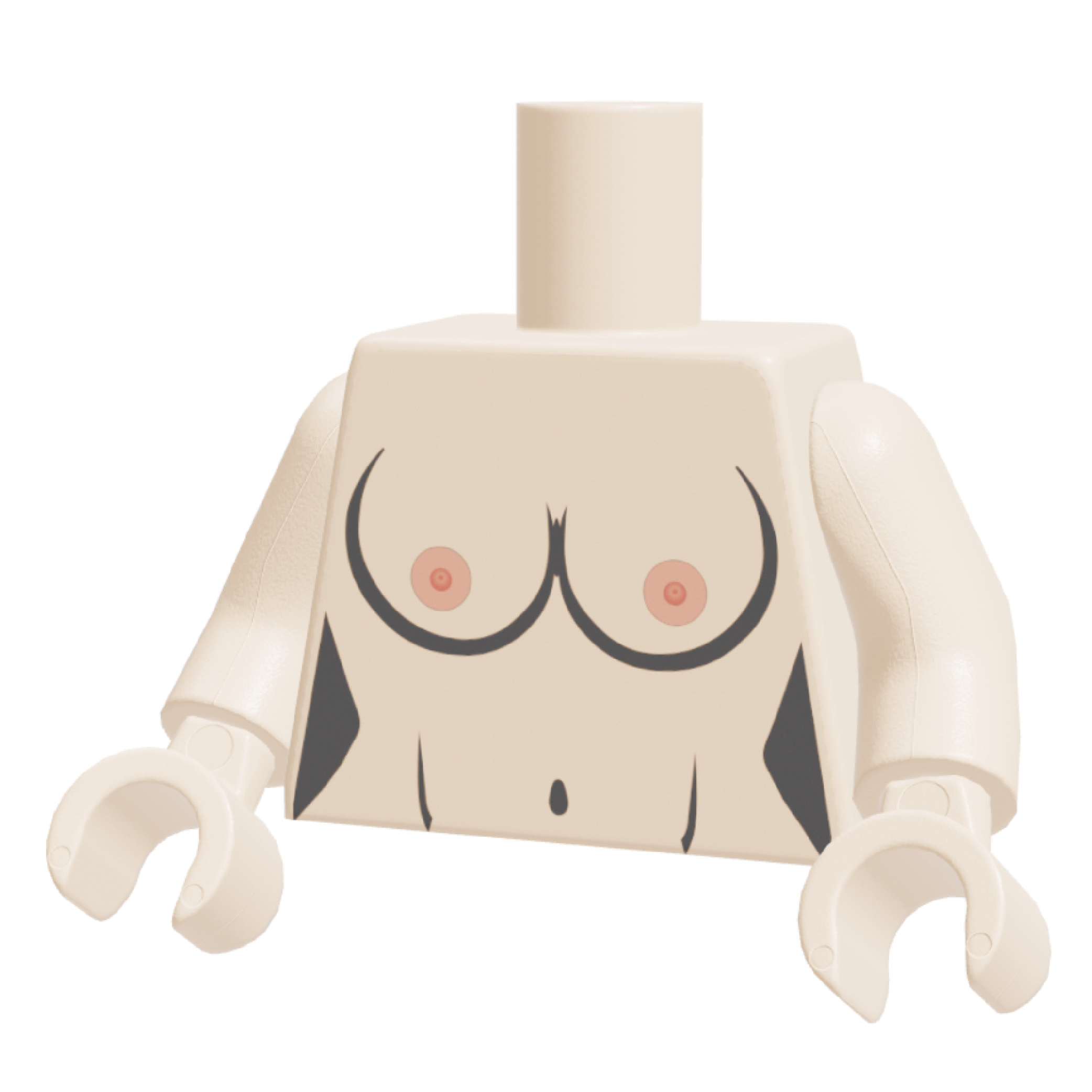 Boobies Torso Light Nougat