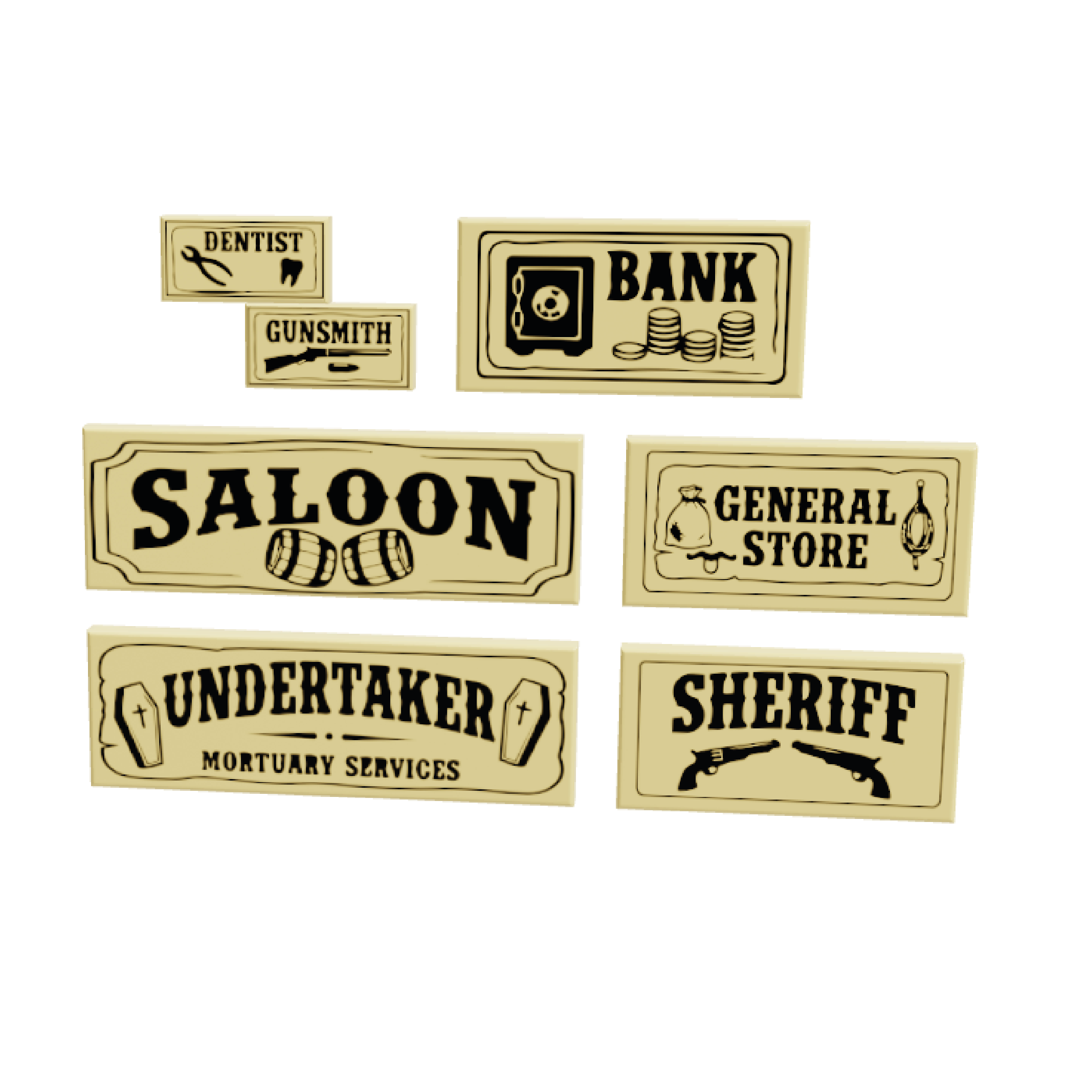 Outlaw Series - Printed Parts - Main Street Tiles