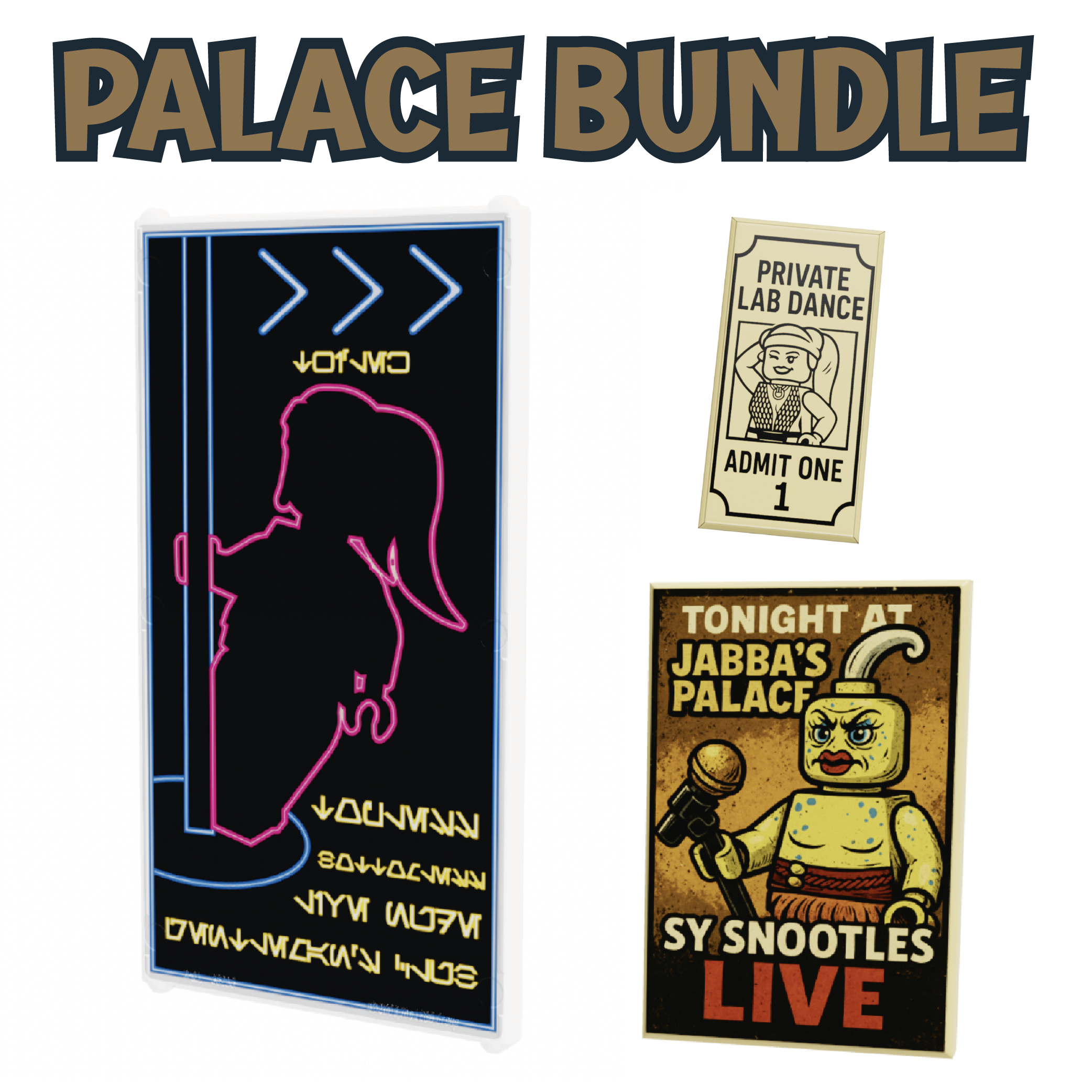 SW Customs PALACE BUNDLE - Sy Snootles & Twi`lek Dancer