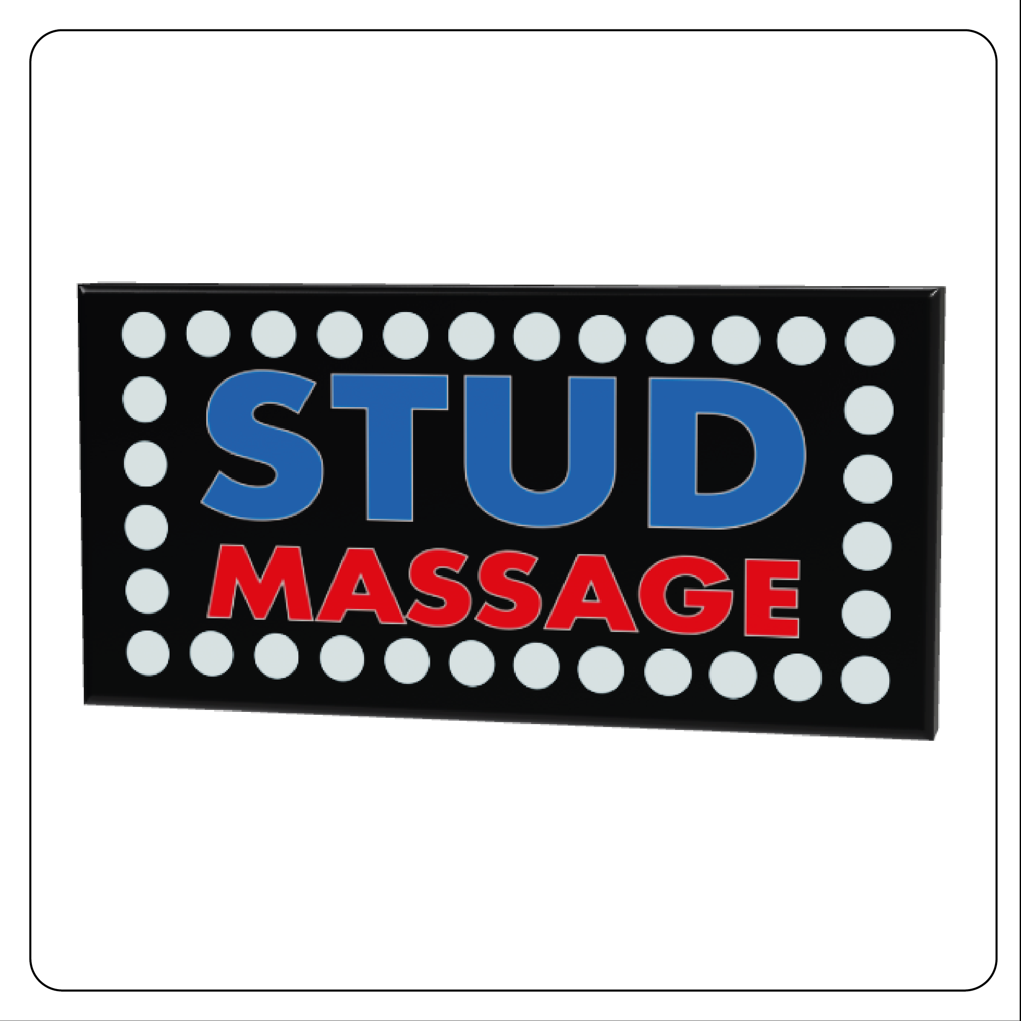 Red Light District - 2x4 Tile - Stud Massage