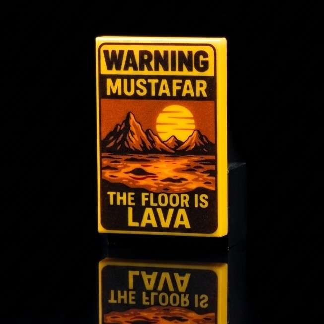 SW Customs 2x3 Tile The Floor is Lava
