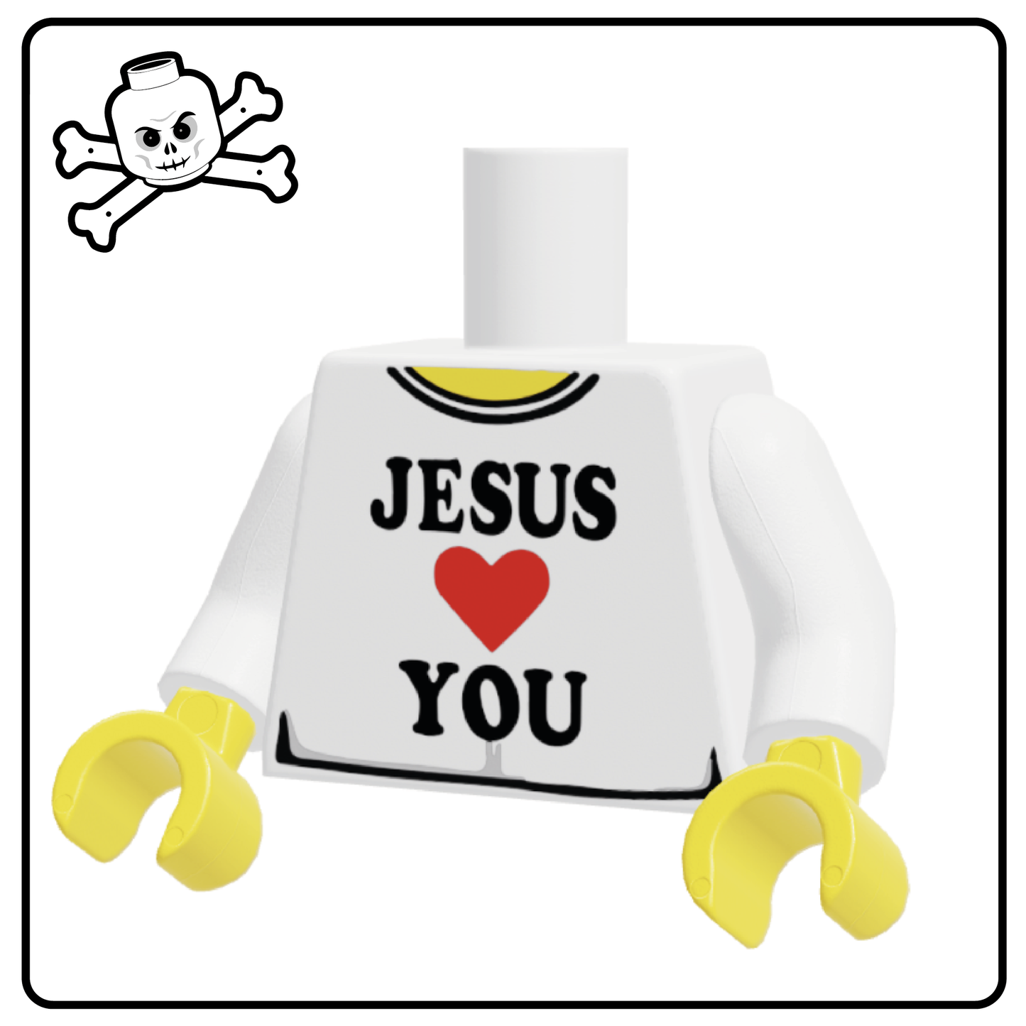 Jesus Loves You Torso White