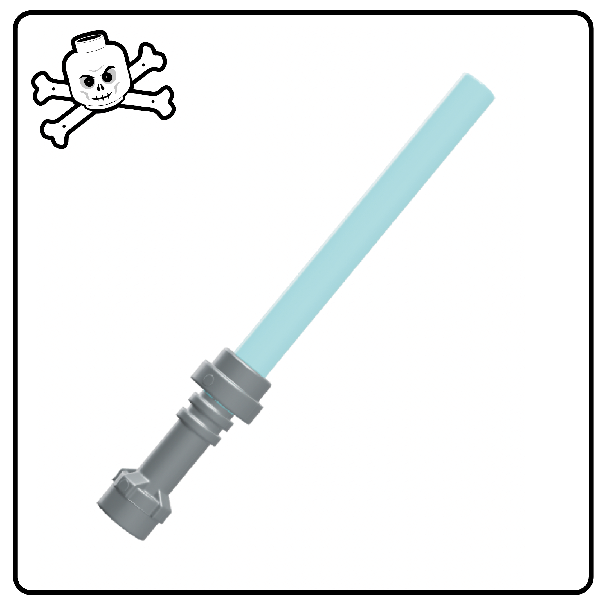 LEGO® Weapon Lightsaber standard hilt silver