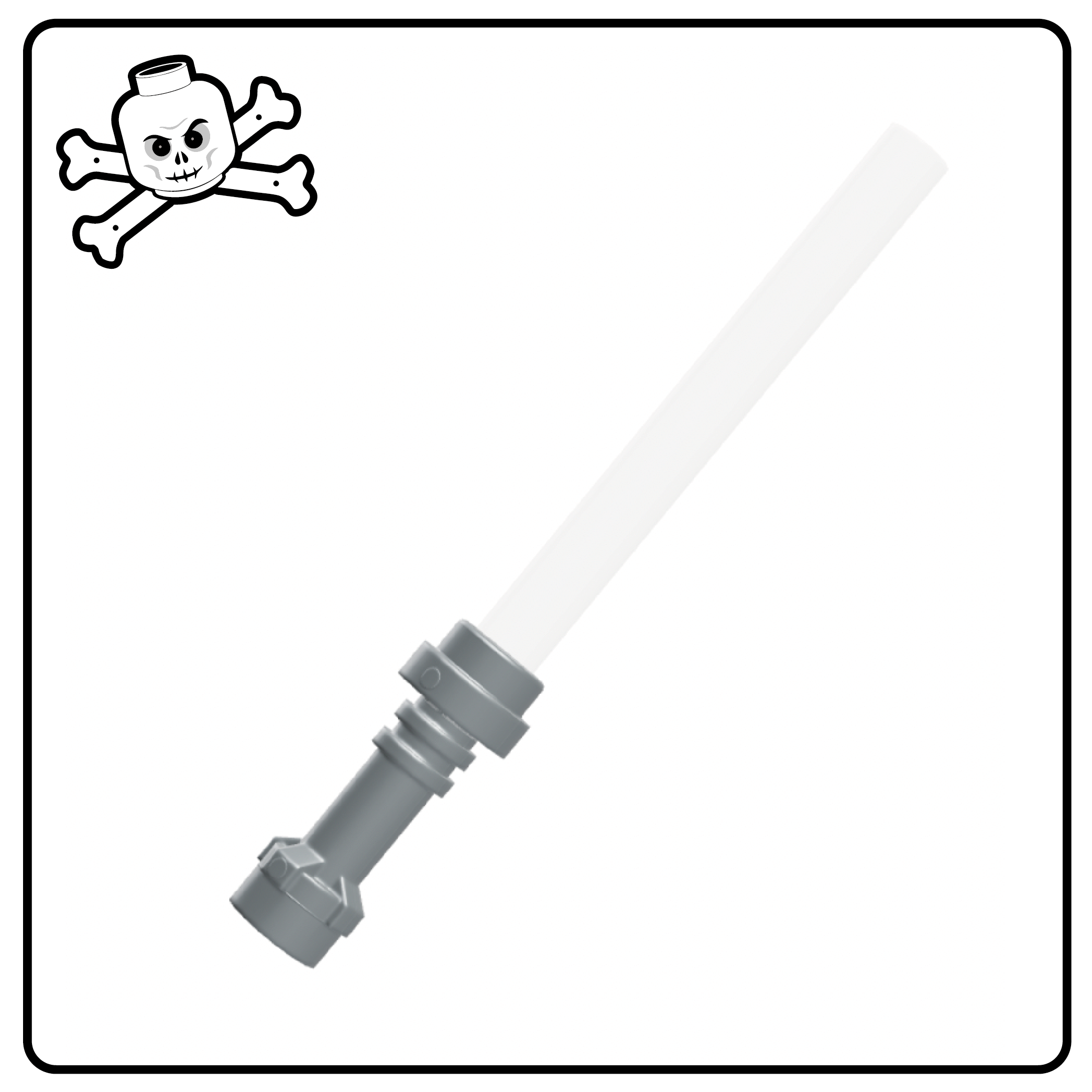 LEGO® Weapon Lightsaber standard hilt silver